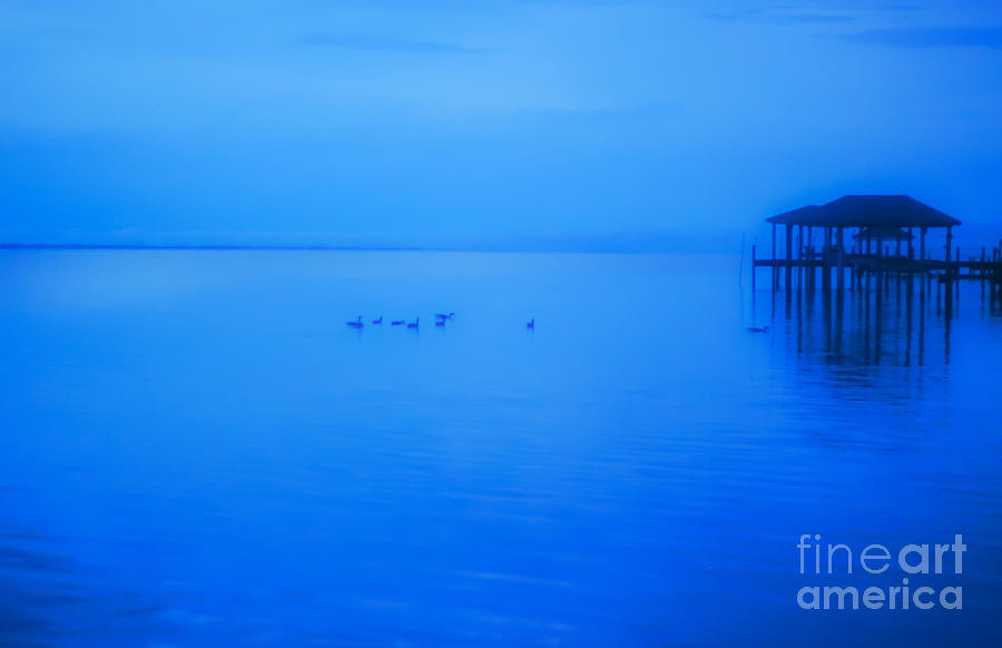 Blue Evening on the Water Photograph by Randy Steele