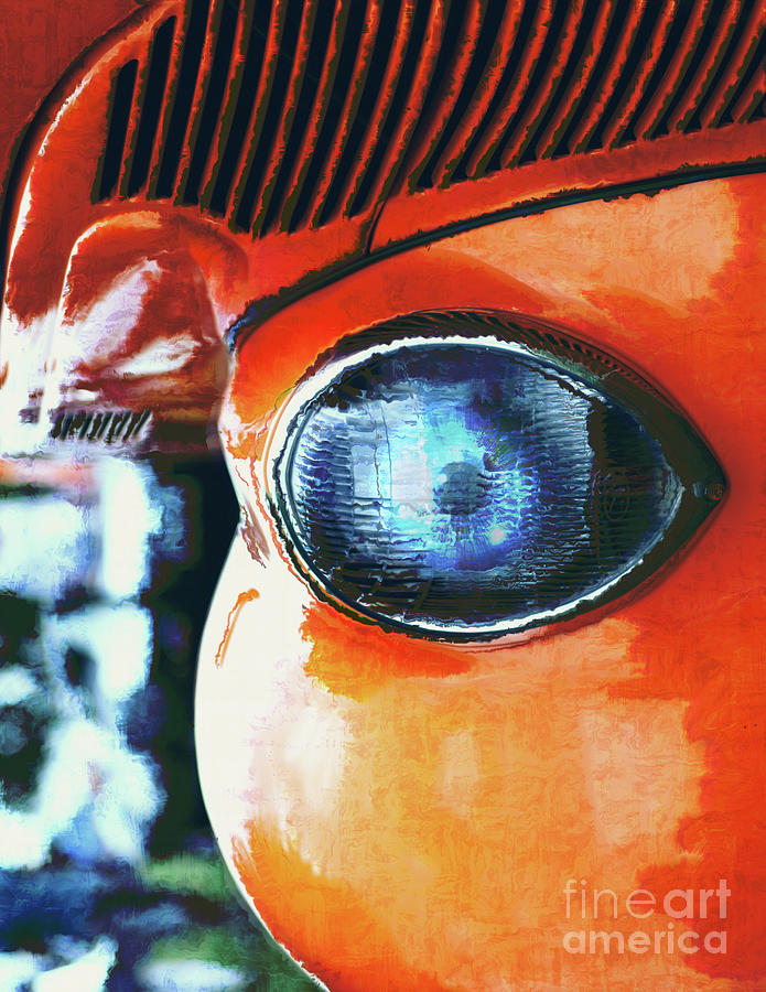 Blue Eye of An Orange Alien Photograph by Phil Perkins