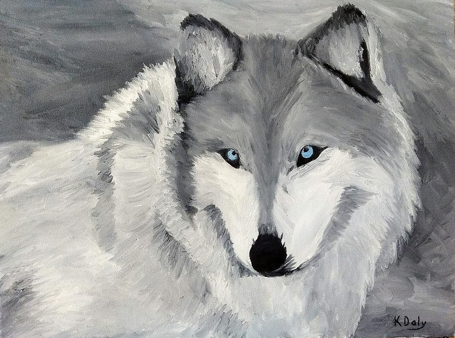 Blue eyes Painting by Kevin Daly