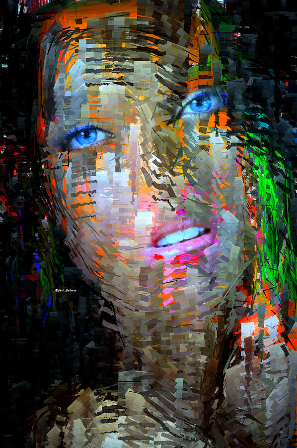 Blue Eyes  Digital Art by Rafael Salazar