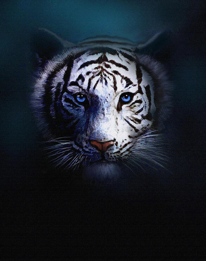 Wildlife Painting - Old Blue Eyes by Robert Foster