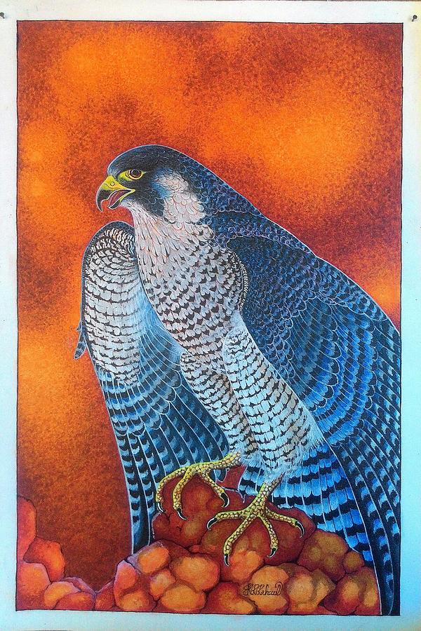 Blue Falcon Painting by Rahul KR - Fine Art America