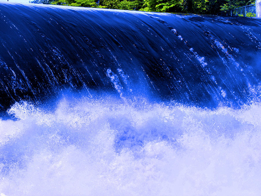 Waterfall Photograph - Blue Falls by Ryan McIntyre