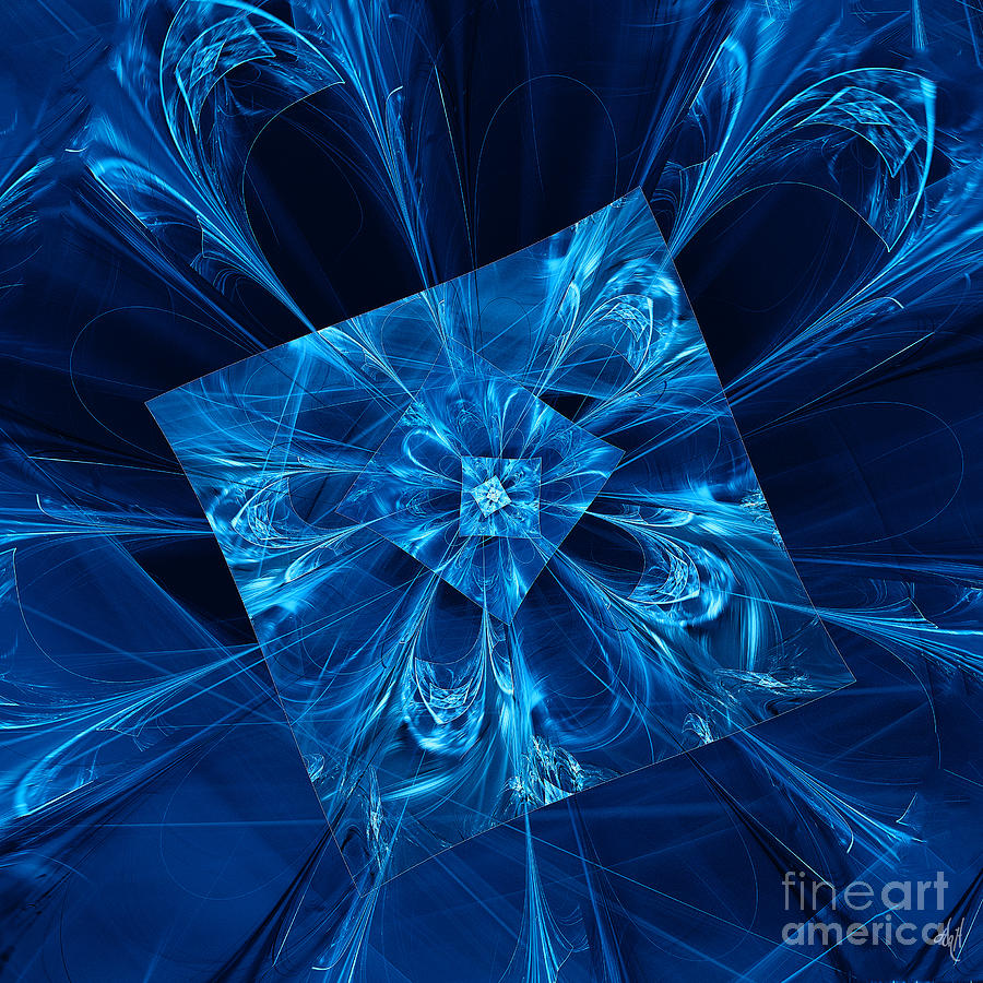 Blue Fancy Digital Art by Victoria Harrington