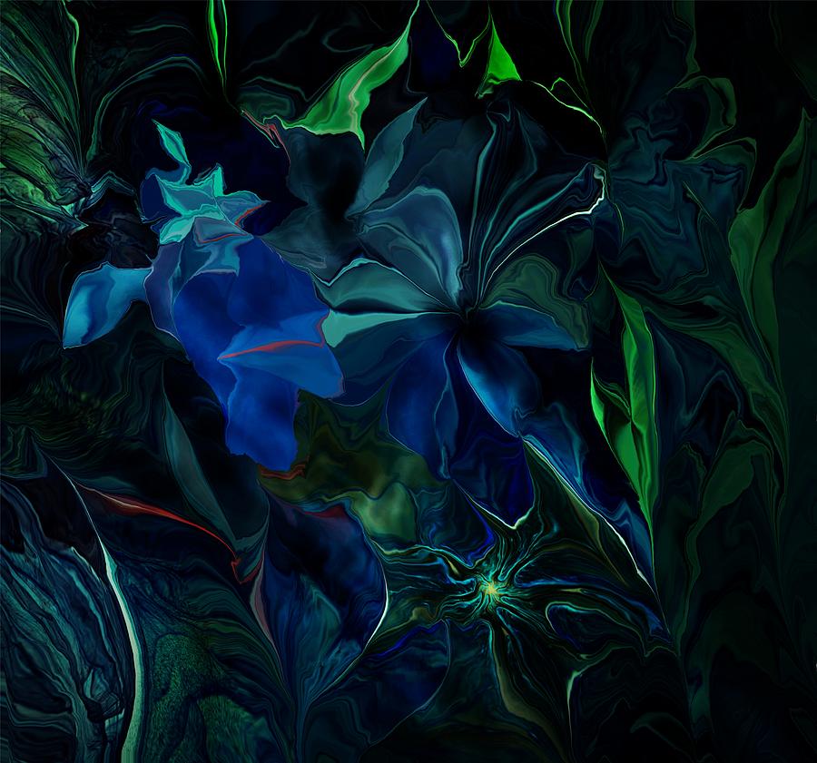 Blue Fantasy 072415 Digital Art by David Lane