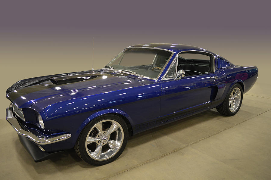 Blue Fastback Photograph by Bill Dutting