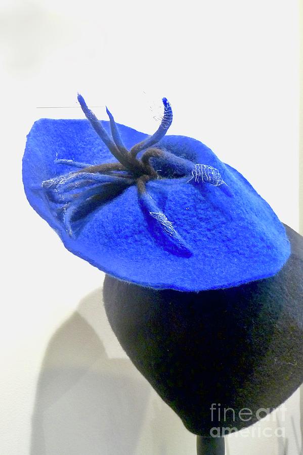 Blue Felt Hat  Artist of Torpedo Factory Art Center Photograph by Margie Avellino