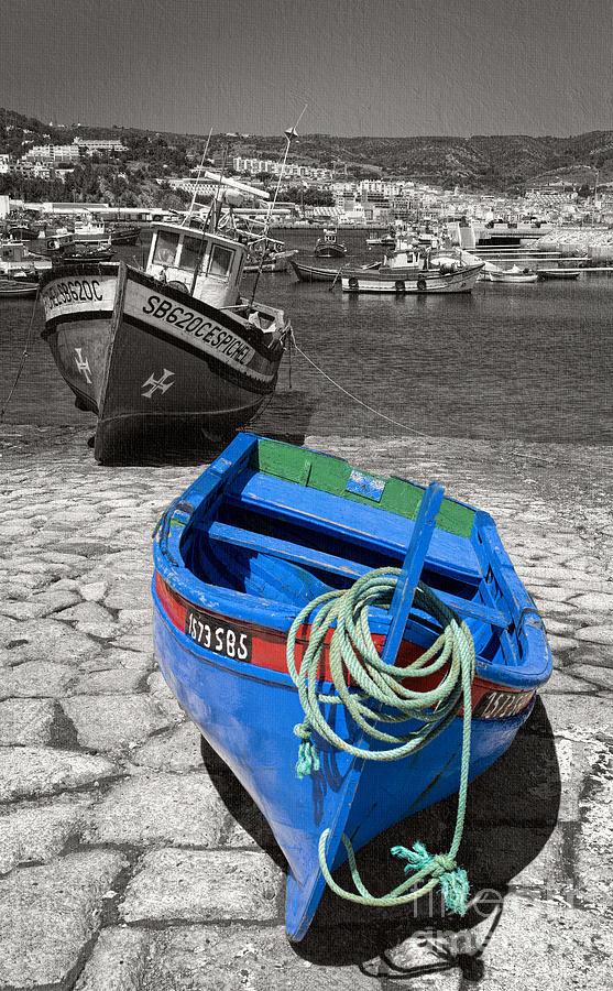 Blue Fishing Boat Photograph by Mikehoward Photography