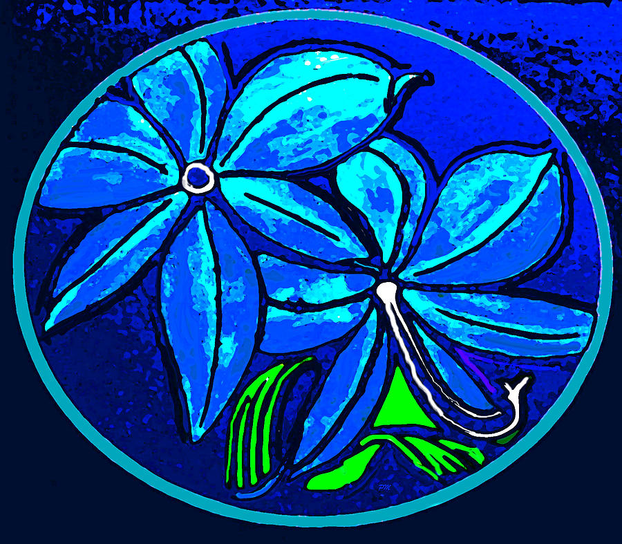 Blue Flower Digital Art by Phillip Mossbarger