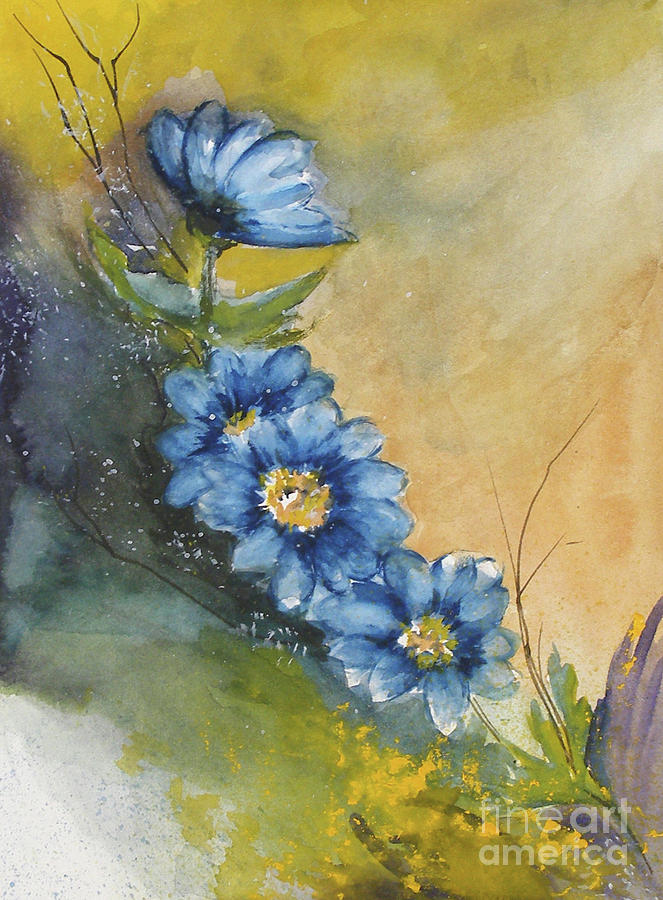 Flower spray Painting by Sibby S - Fine Art America