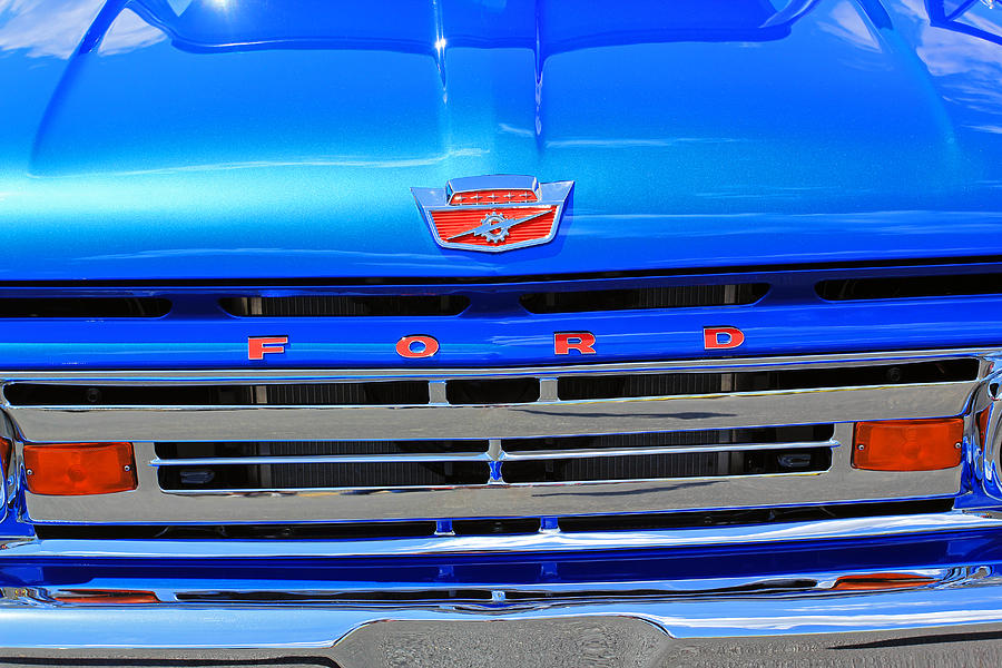 Blue Ford Photograph by Jennifer Robin