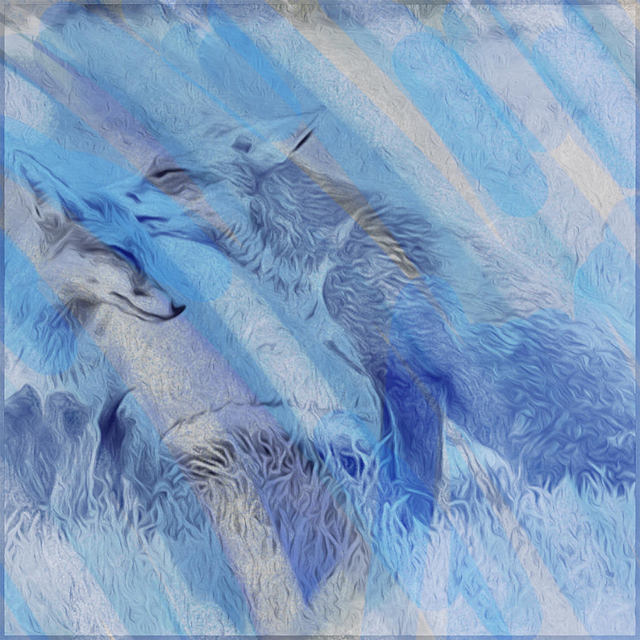 Blue Foxes Digital Art