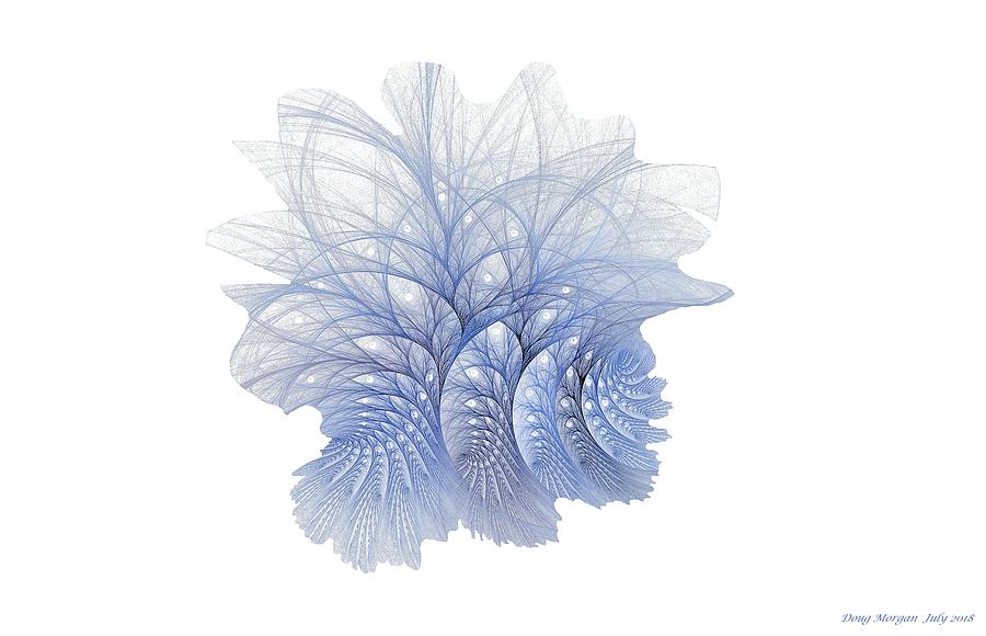 Blue Fractalberry Trees Digital Art by Doug Morgan