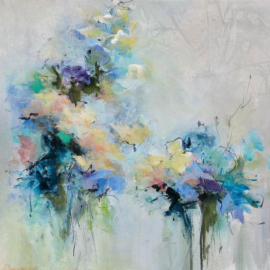 Blue Fusion Painting by Karen Hale - Fine Art America