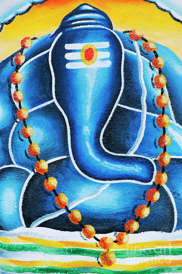 Elephant Painting - Shri Ganesha by Tim Gainey