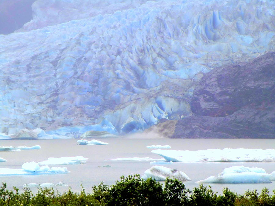 Blue Glacier Photograph by Mindy Newman