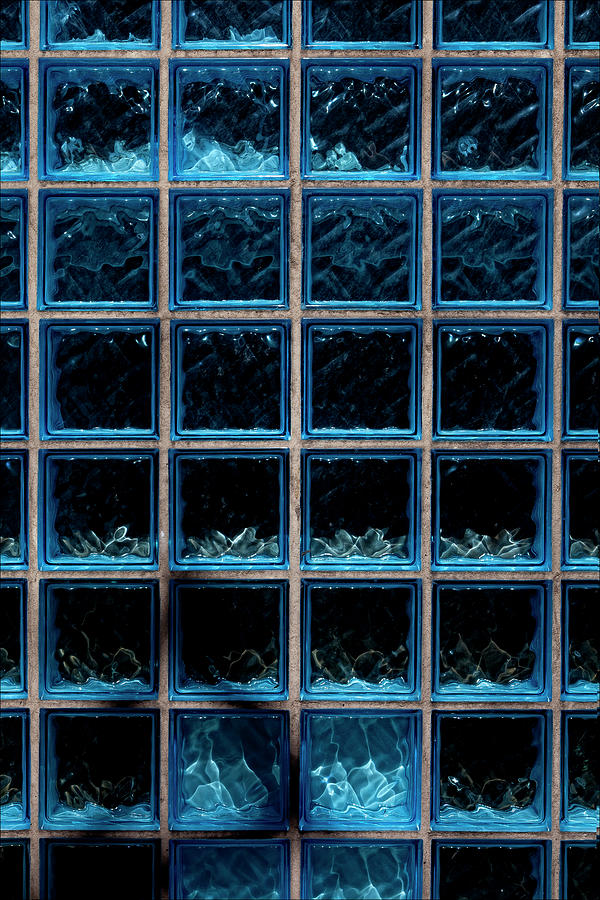 Blue Glass Bricks Photograph by Robert Ullmann