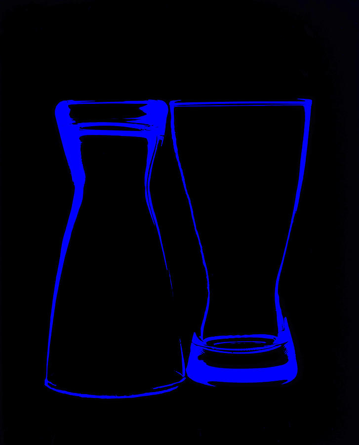 Blue Glass Photograph