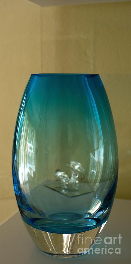 Blue Glass Vase. Photograph by Geoff Childs
