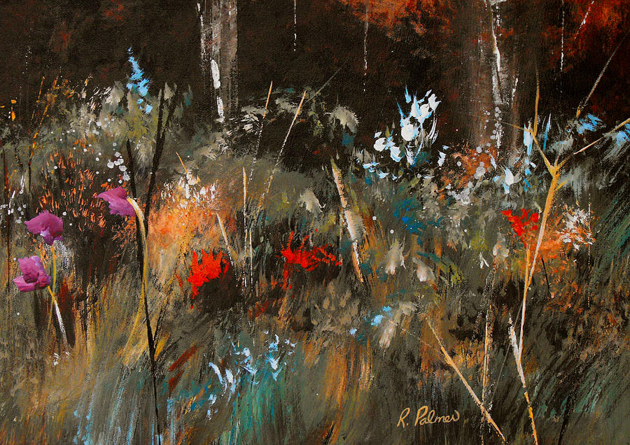 abstract wild flowers