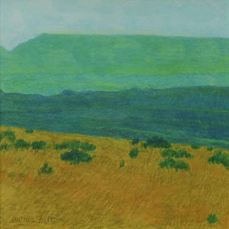 North Dakota Painting - Blue-Green Dakota Dream, 1 by Cris Fulton