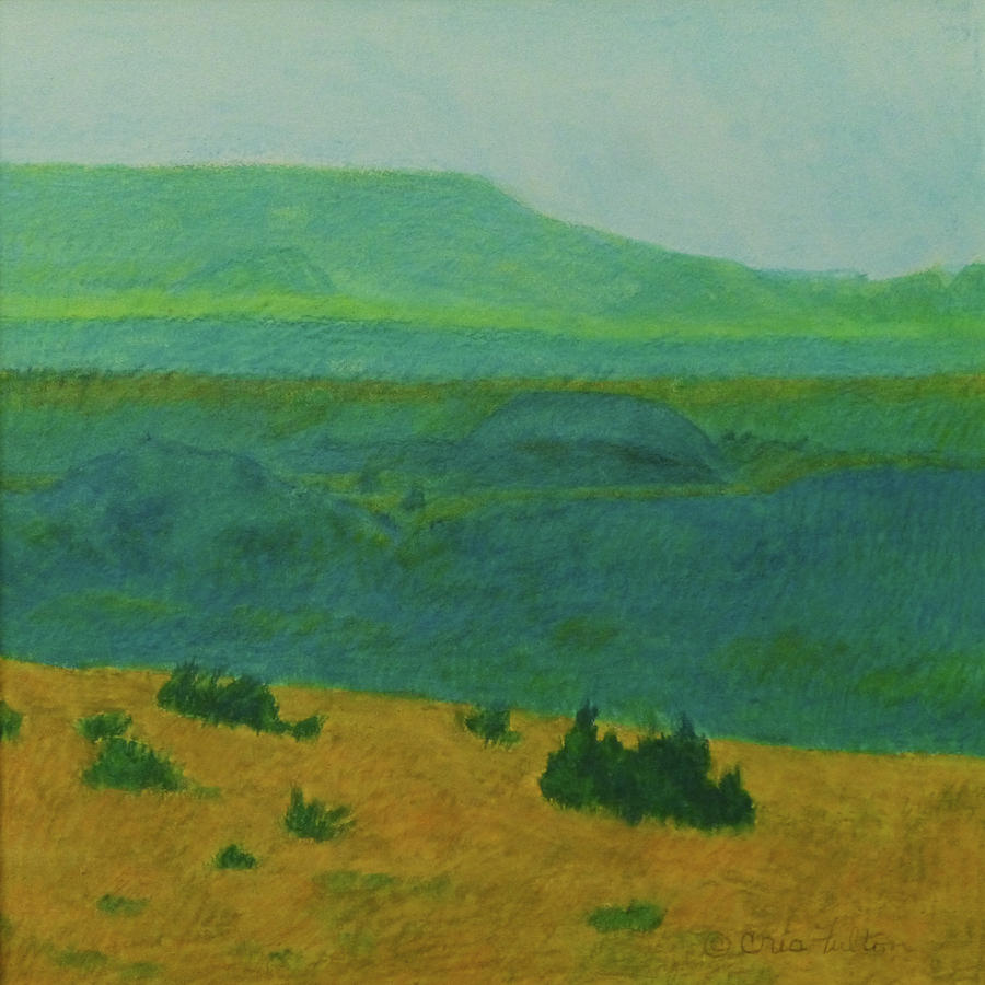 Blue-Green Dakota Dream, 2 Painting by Cris Fulton
