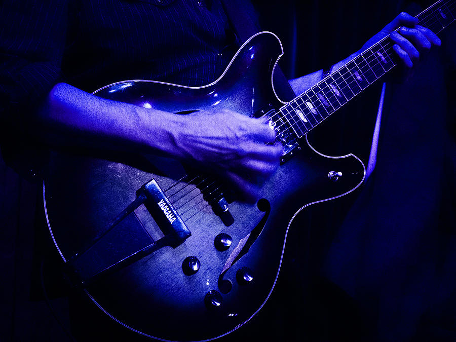 Blue Guitar Photograph by Jessica Levant