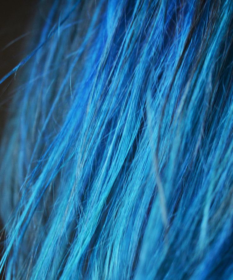 Nature Photograph - Blue Hair by Marianna Mills
