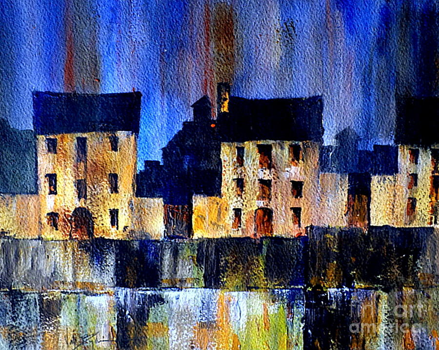 Blue Haven Painting by Val Byrne