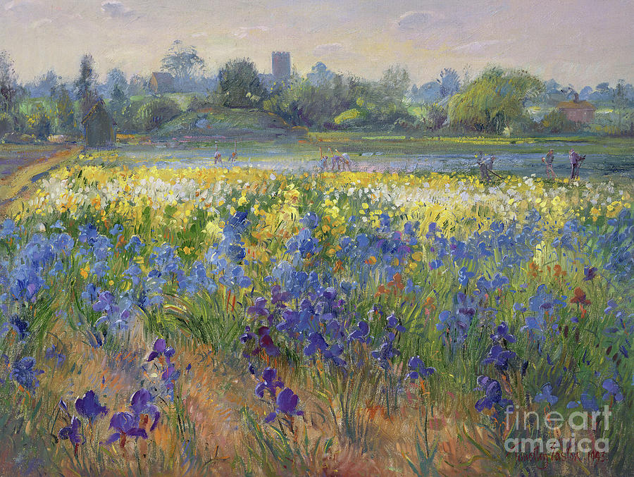 Blue Haze at Burgate Painting by Timothy Easton