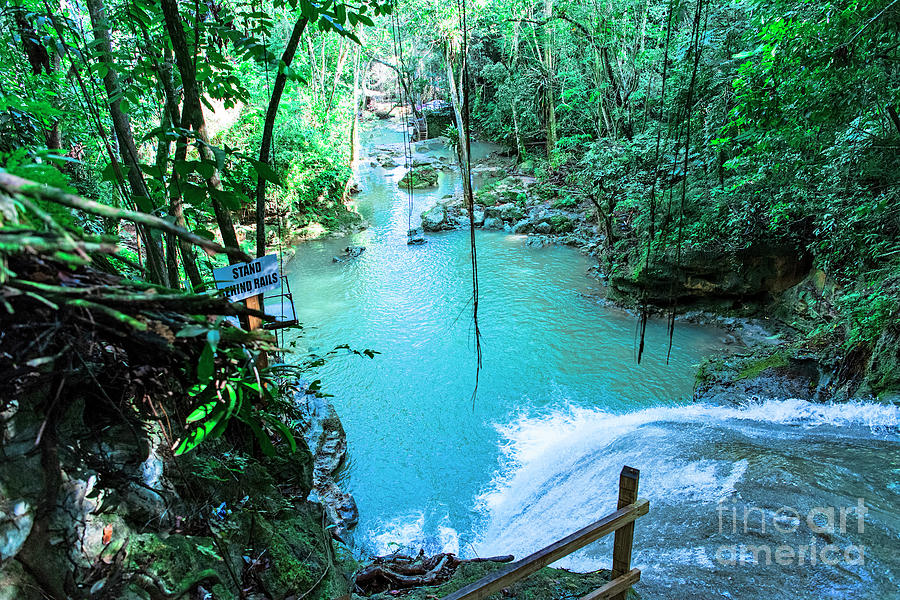 Blue Hole Waterfall in Ocho Rios, Jamaica Photograph by David Oppenheimer