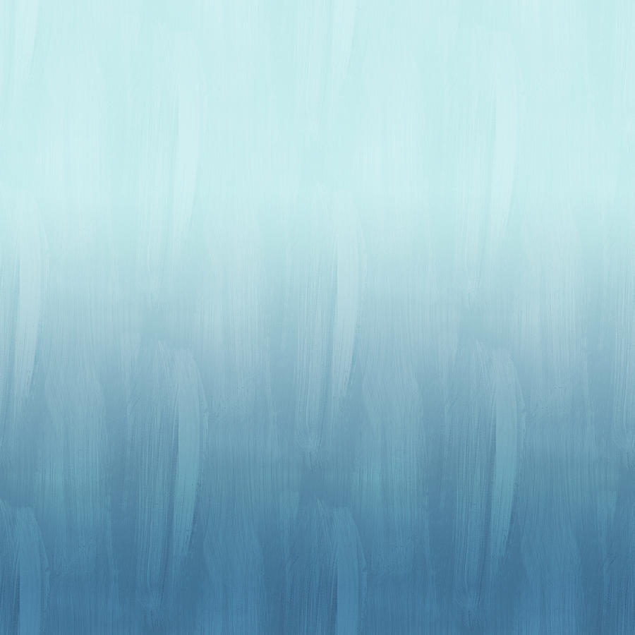 Abstract Digital Art - Blue Horizon by Ps