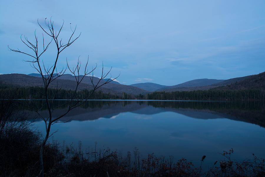 Blue Hour at Cooper Lake Photograph by Nancy De Flon