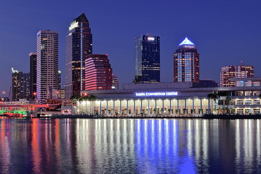 Blue Hour at the Convention Center Photograph by Frozen in Time Fine Art Photography