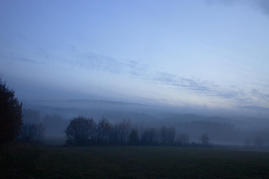 Blue hour at the countryside Photograph by Ulrich Kunst And Bettina Scheidulin