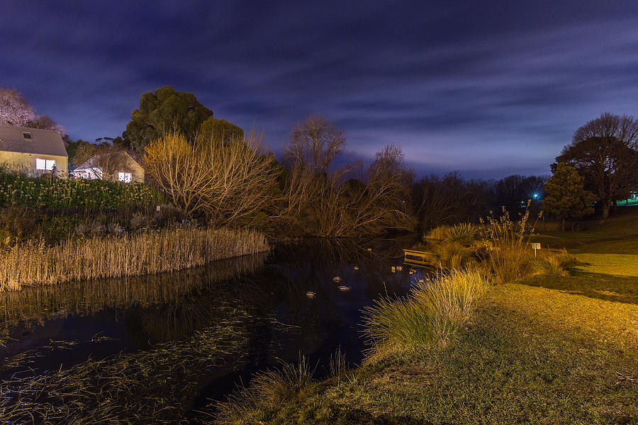 Landscape Photograph - Blue hour at the Richmond river by Tim Lake