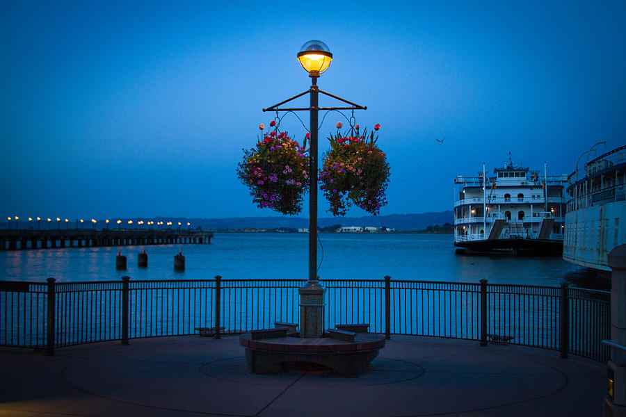 Blue Hour at the Waterfront Photograph by Bonnie Follett