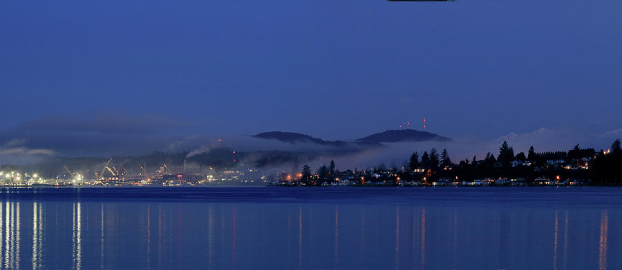 Blue Hour Beauty with Fog by E Faithe Lester Blue Hour Beauty with Fog by E Faithe Lester