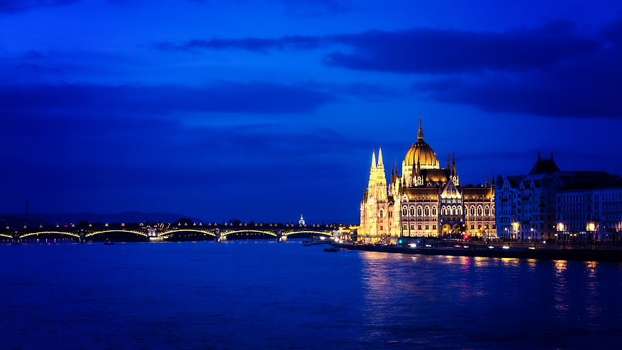 Blue Hour Budapest Photograph by Heather Applegate