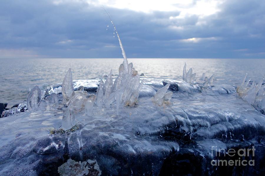 Blue Hour Ice Photograph by Sandra Updyke
