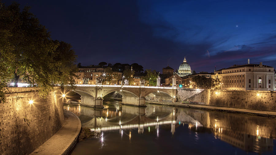 Blue Hour in Rome  Photograph by John McGraw