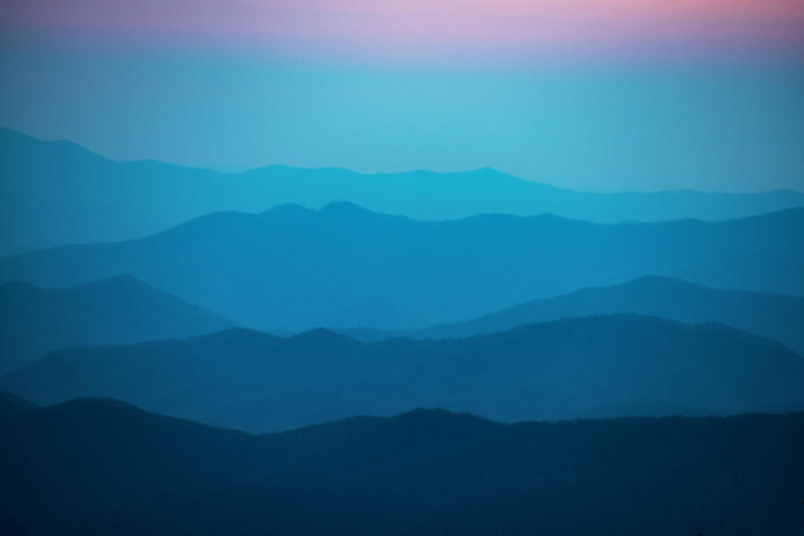Blue Hour in the Smokies Photograph by Roberta Kayne