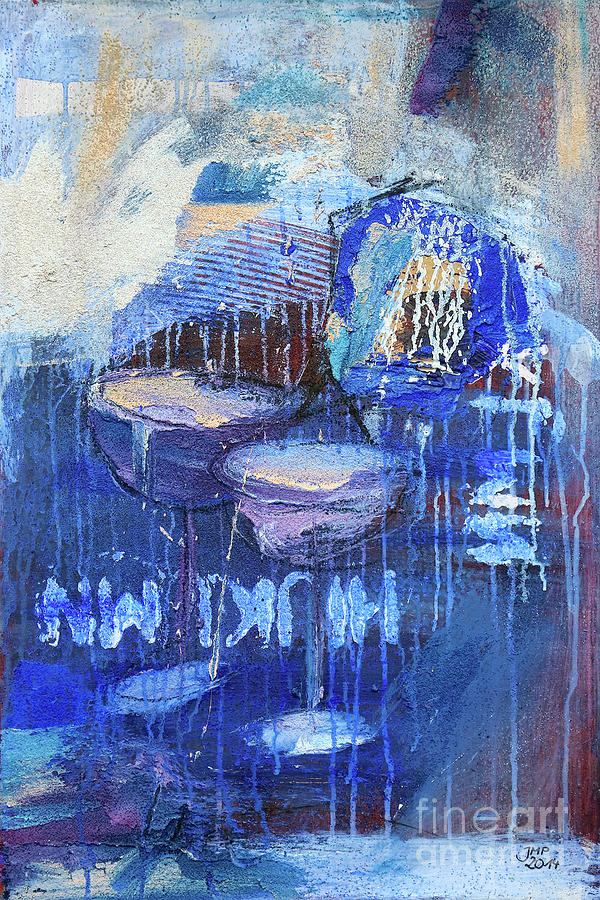 Blue Hour Painting by Jutta Maria Pusl