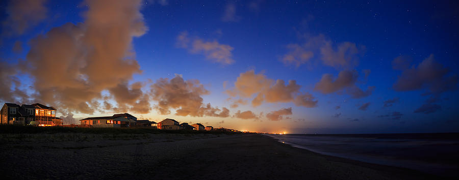 Blue hour on Oak Island Photograph by Nick Noble