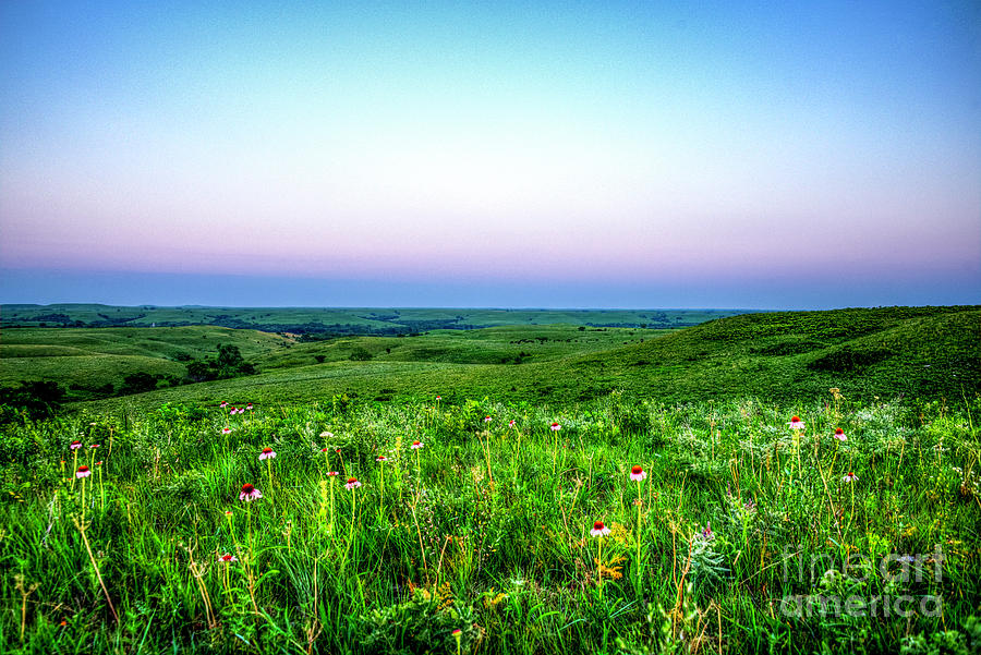 Blue Hour on the Plains Photograph by Jean Hutchison