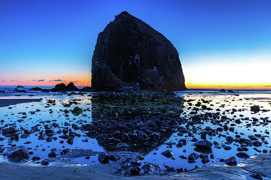 Blue Hour Rocks Photograph by Mike Centioli