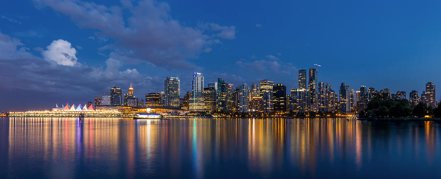 Blue Hour Vancouver Photograph by Pierre Leclerc Photography