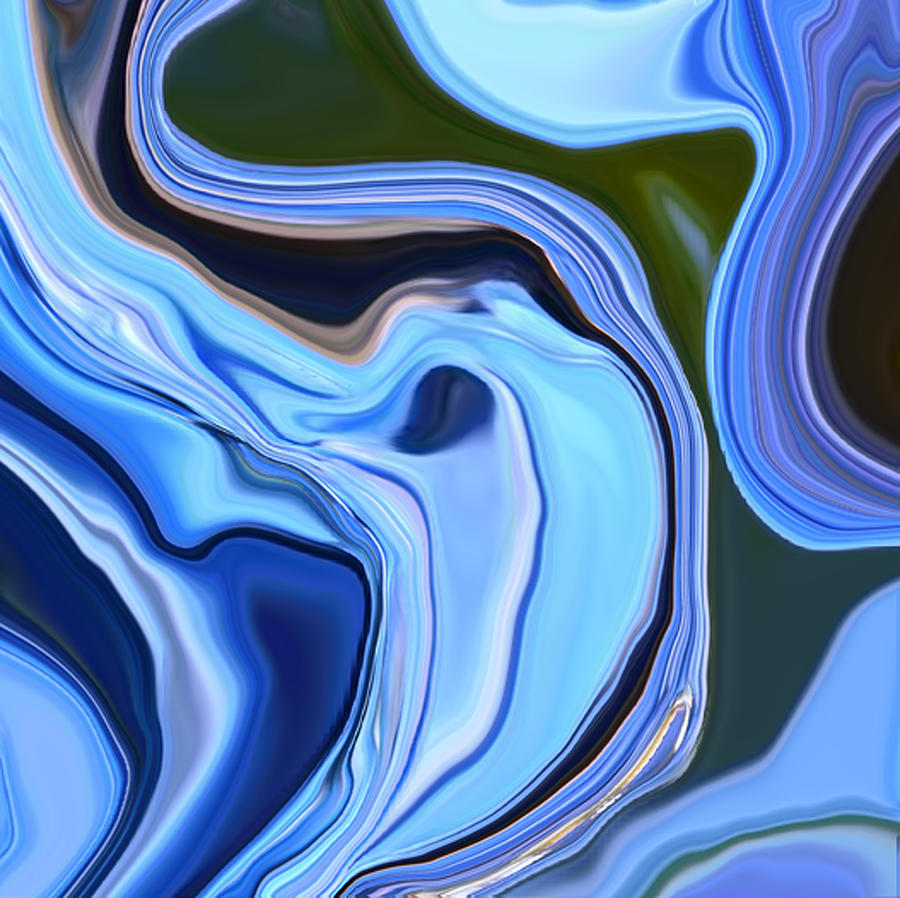 Blue Hydrangea Abstract  Photograph by Linnea Tober