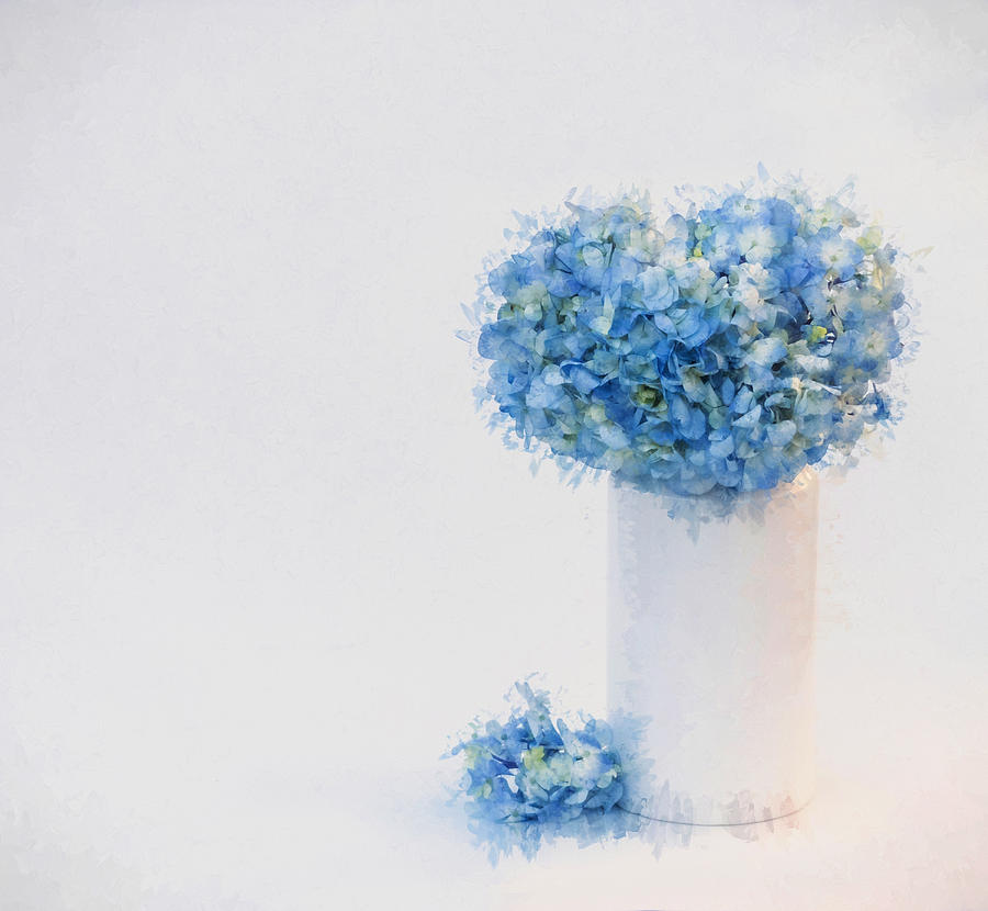 Blue Hydrangea Abstract Photograph by Susan Westervelt - Fine Art America