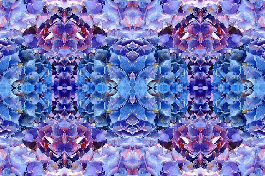Flower Photograph - Blue Hydrangeas 7 by Marianne Dow
